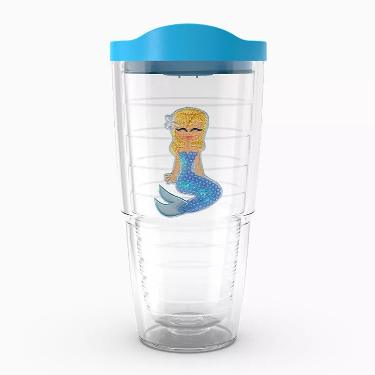 Blue Sequins Mermaid 24oz